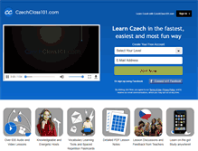 Tablet Screenshot of czechclass101.com